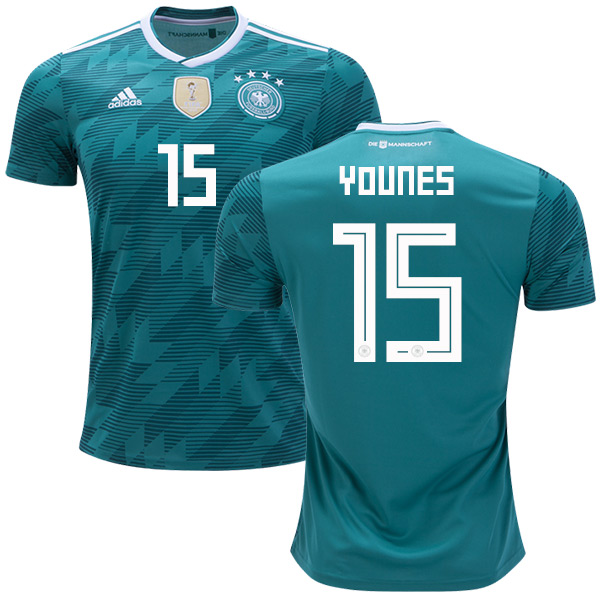 Germany #15 Younes Away Soccer Country Jersey